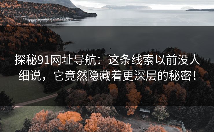 探秘91网址导航：这条线索以前没人细说，它竟然隐藏着更深层的秘密！